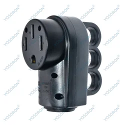 NEW [Nema 14-50R] 50 Amp Heavy Duty RV EV Replacement Socket, Nema 14-50R Female, 50AMP Replacement Power Assembly plug