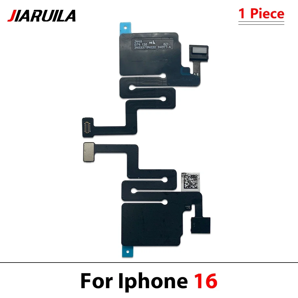 Earpiece Light Sensor Proximity Flex Cable for iPhone 16 Plus 17 Pro Max 16 Pro 17 Air 16E No Speaker Sensor Ribbon