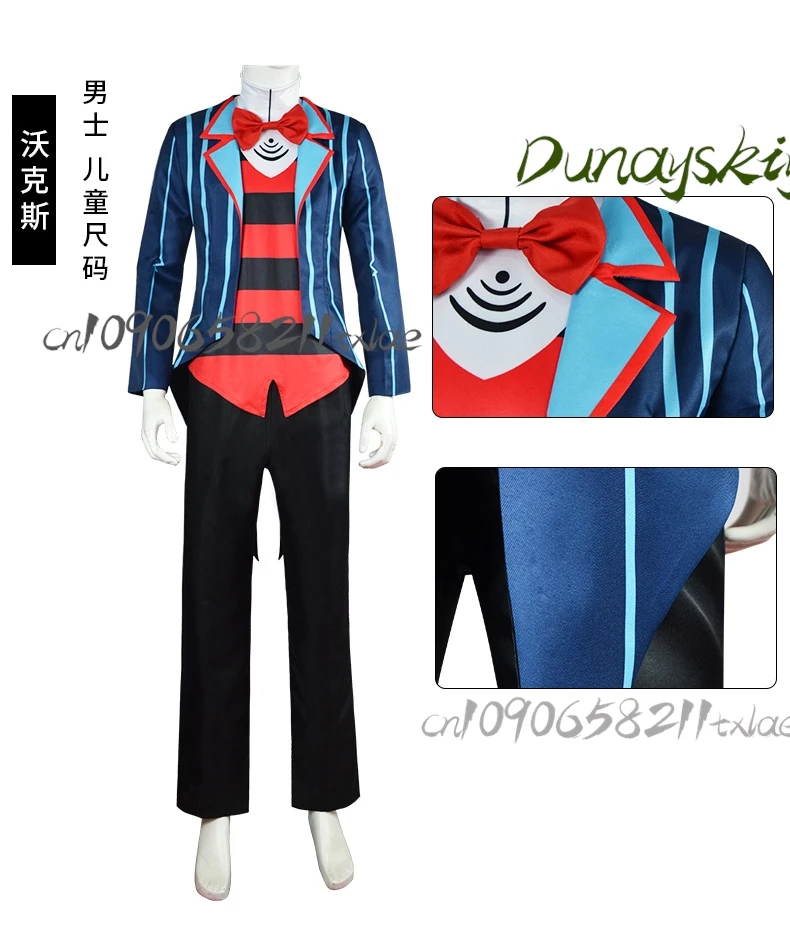 Hazbin Angel Dust & Alastor Cosplay Costume TV Demon Vox Full Set Adult/Kids Sizes))cooll^ COS^^  Halloween/Convention spring