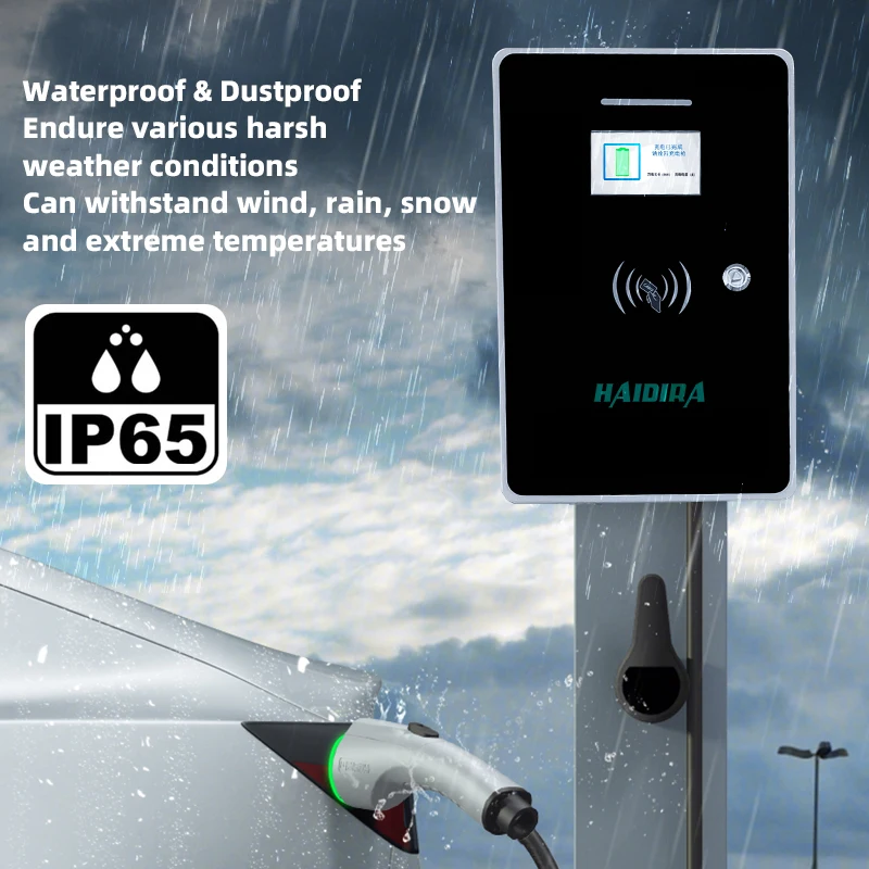 New 21KW 32A AC Wallbox EV Charging Station 380V With WIFI+RFID CE Certified 1 Year Warranty Type1/Type2 GBT - view 3