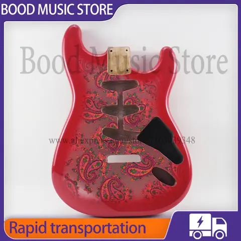 AAAAA Red Paisley Electric Guitar Body  Alder Wood High-end Body DIY Electric Guitar for Fend straocaste