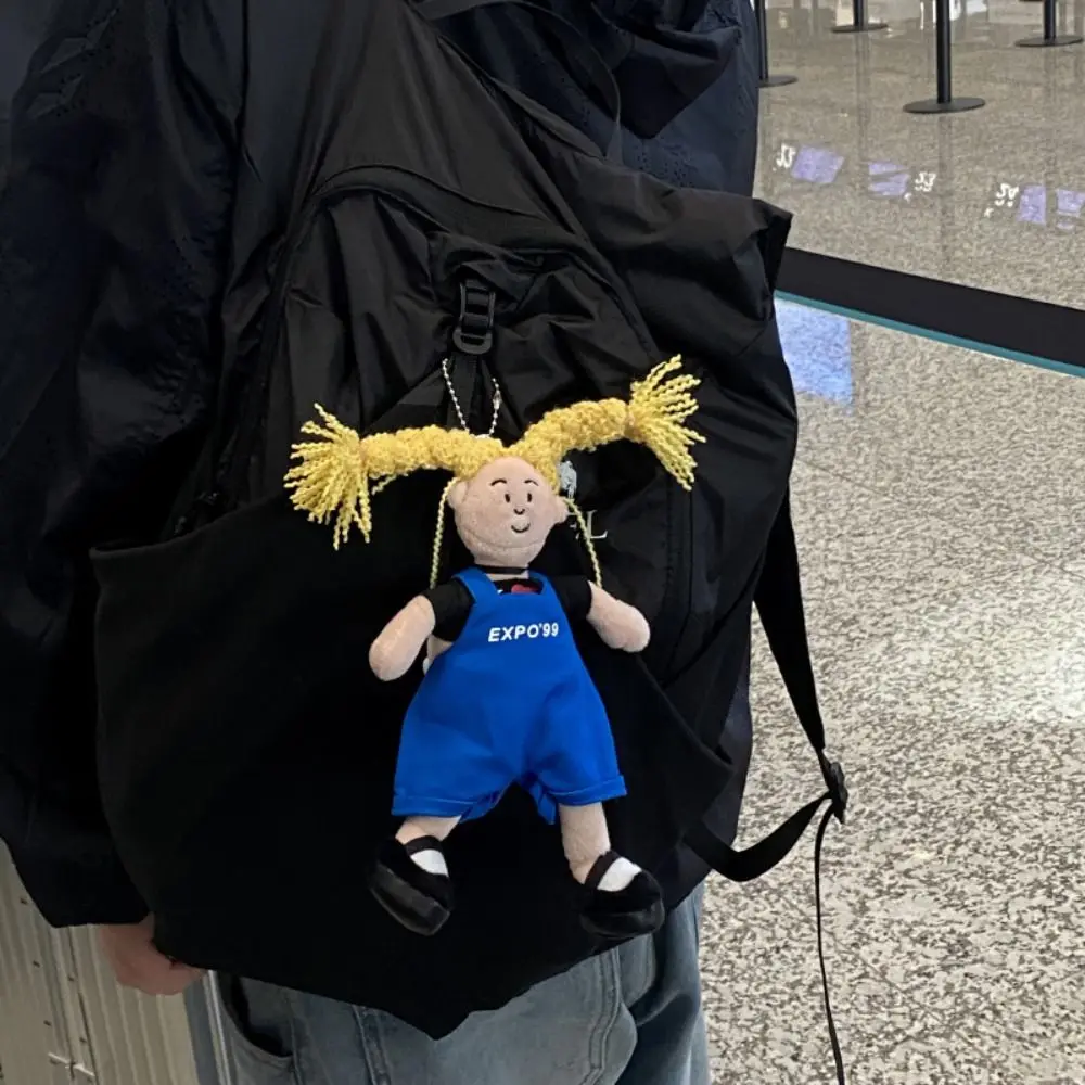 PP القطن الأصفر فروي فتاة قلادة رقيق جمع الأزرق وزرة فتاة حقيبة قلادة بروش الكرتون القبيح المفاتيح #2