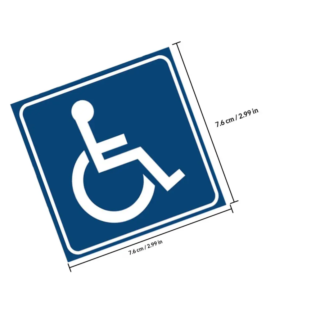 Parking Stickers Car Window Decals for Men Handicap Disable Sign Vehicles Allergic Warning Door Table