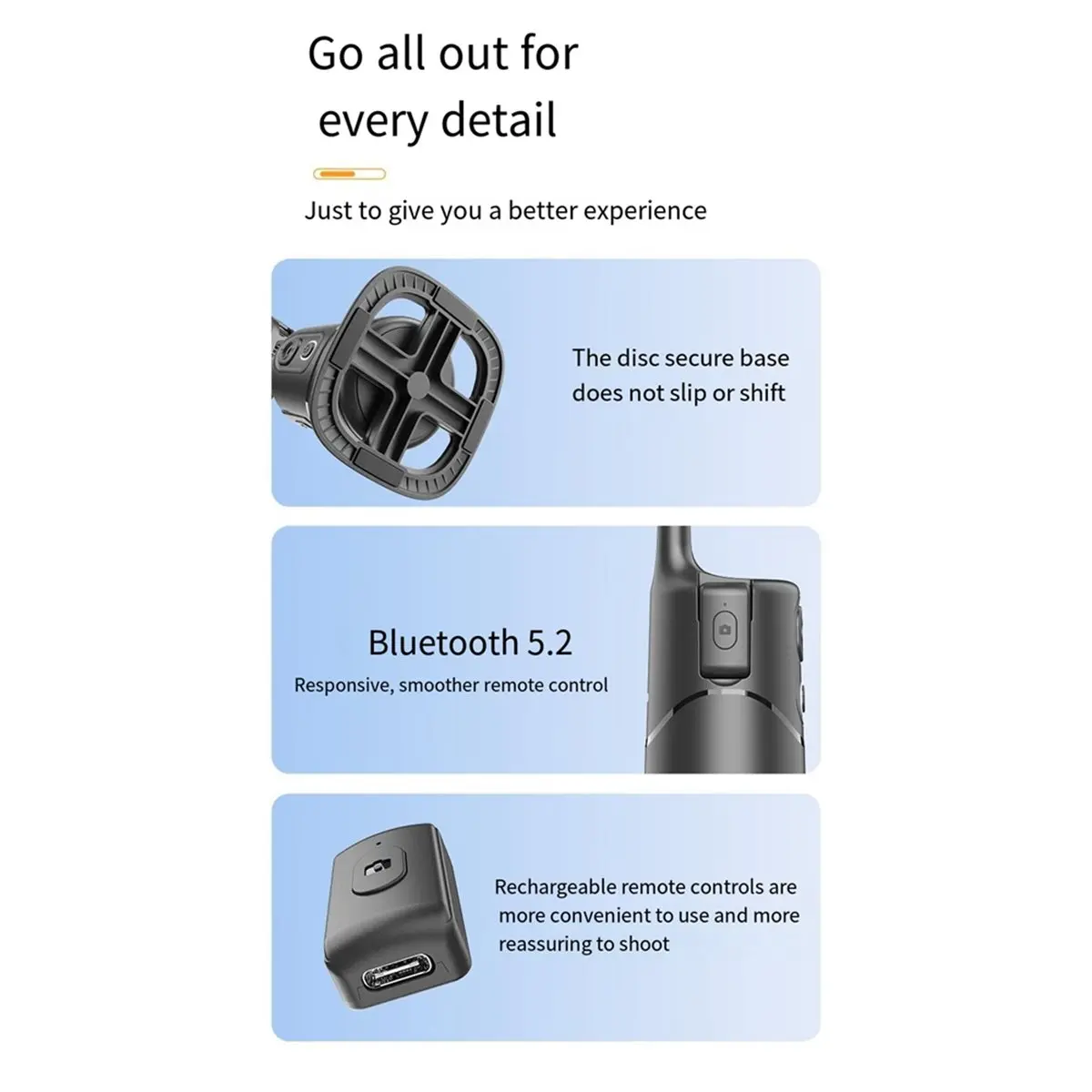DT85 HOT Q12Pro AI Automatic Tracking Phone Holder with Remote Control Gesture Control 360° Rotating Phone Camera Holder