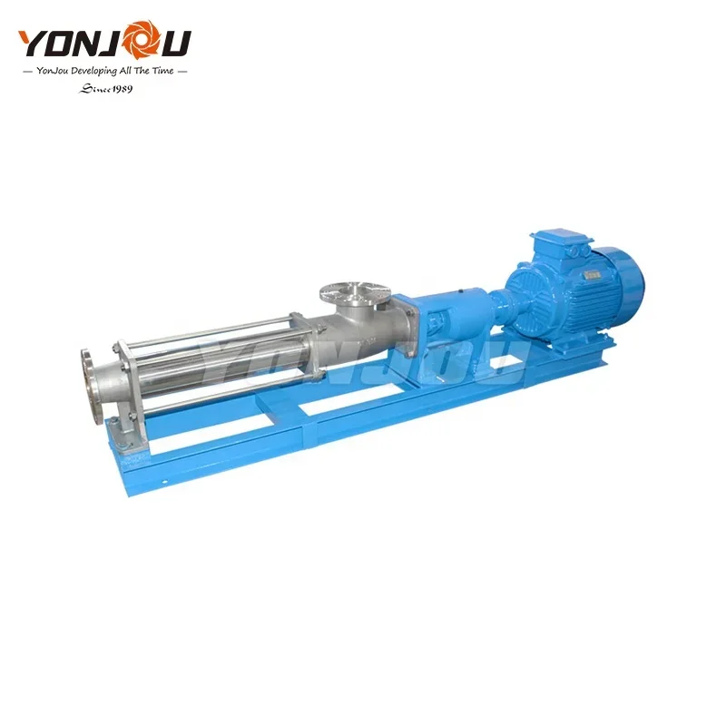 YonJou Mono Single Screw Progressive Cavity Pump for Sewage Sludge Paper Pulp Food etc.