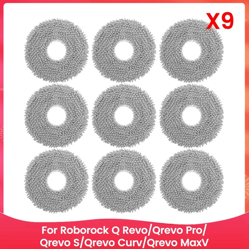 

Подушечки для швабры ABWM для Roborock Q Revo/Qrevo Pro/Qrevo S/Qrevo Curv/Qrevo Maxv, запасные части для швабры для робота-пылесоса
