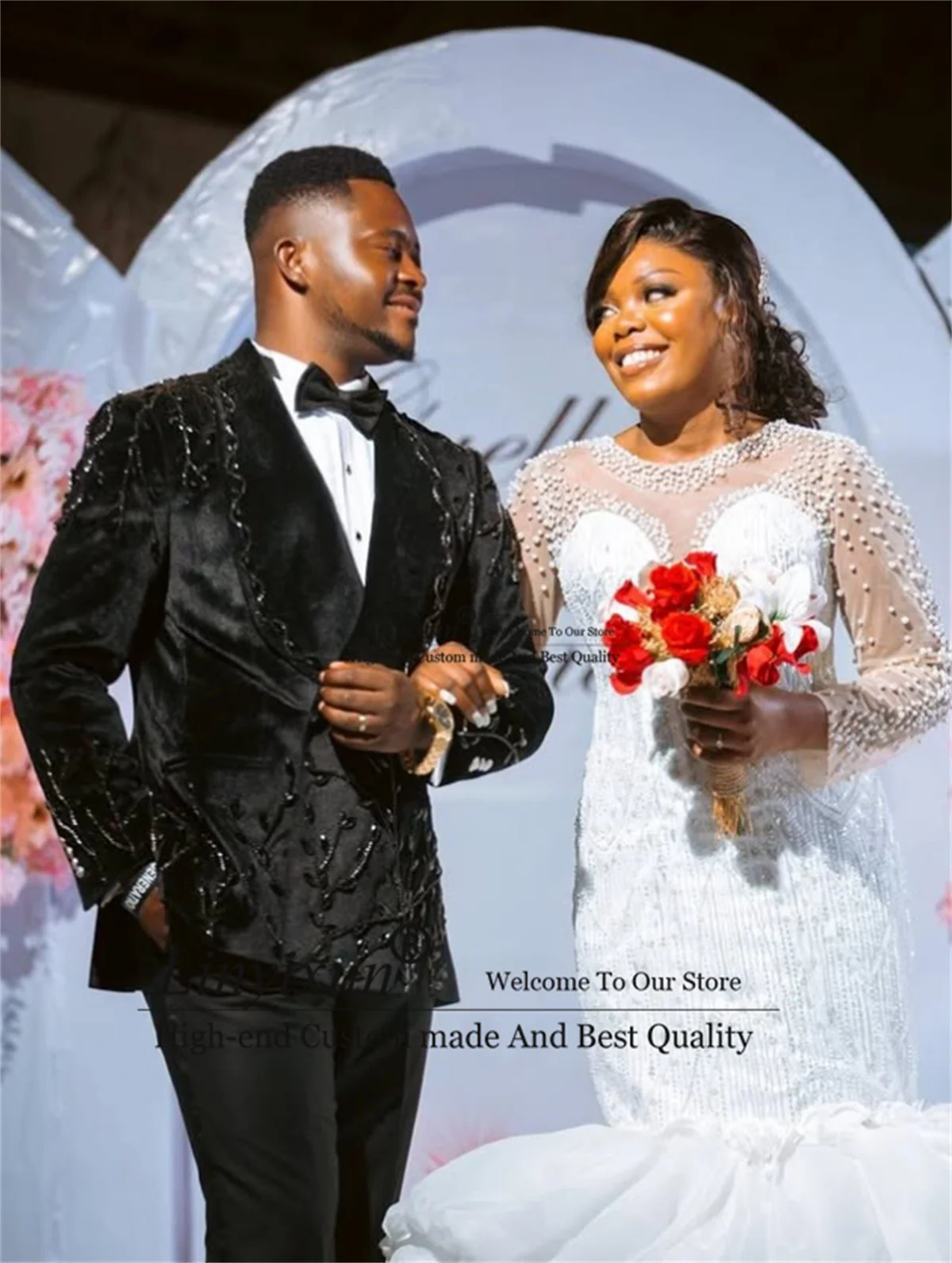 

Мужские костюмы с блестками и стразами и бриллиантами, комплекты из 2 предметов, свадебные смокинги, облегающие блейзеры для жениха по индивидуальному заказу, бархатные Ropa Hombre