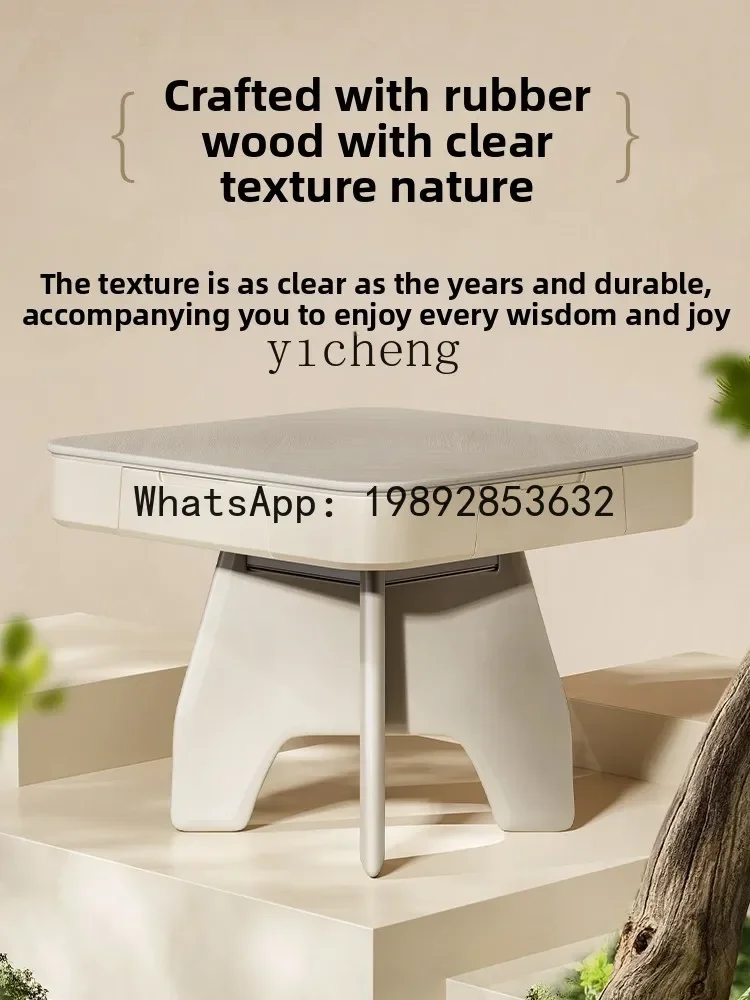 

CZ7FY solid wood mahjong machine household dining table integrated roller coaster tea room small apartment mahjong table