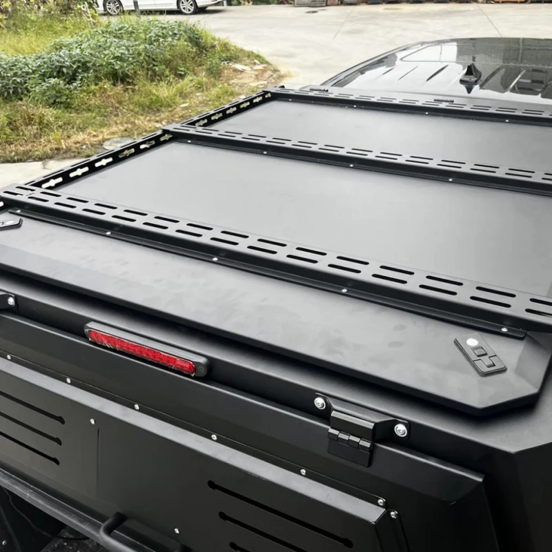 Hot selling Pickup Truck 4-Door High Top Cap Manganese Steel Canopy with Anti-Shatter Windows