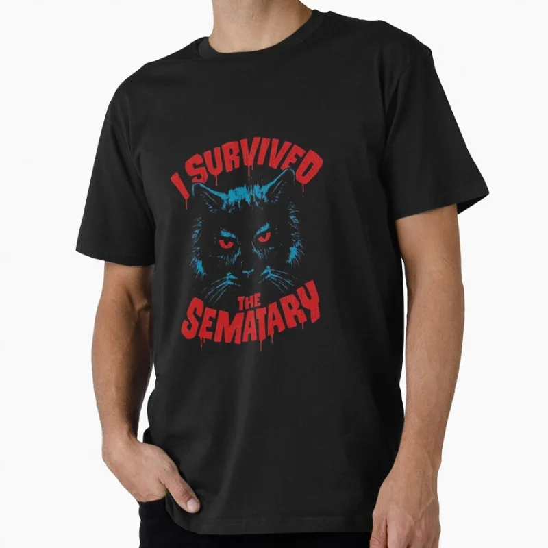 

I Survived The Sematary 80s horror movie pet sematary Scary Halloween Gift t shirt for man Large size Tops S-6XL printed Clothes