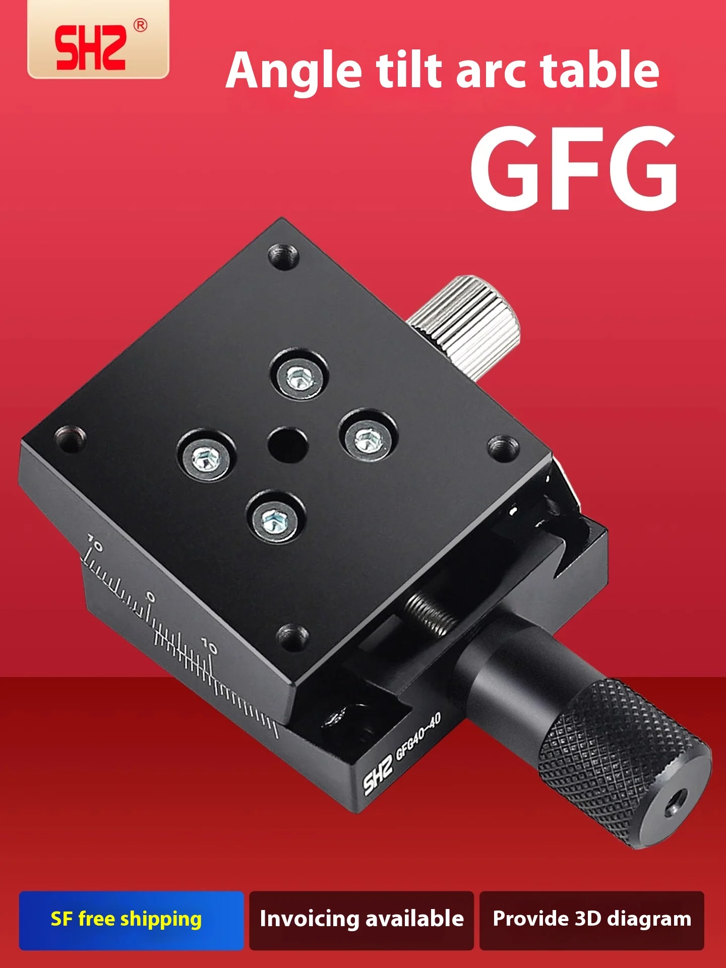 

XY axis manual radian angle position table/high precision angle tilt slide table/adjustable platform GFG25/40/60/80