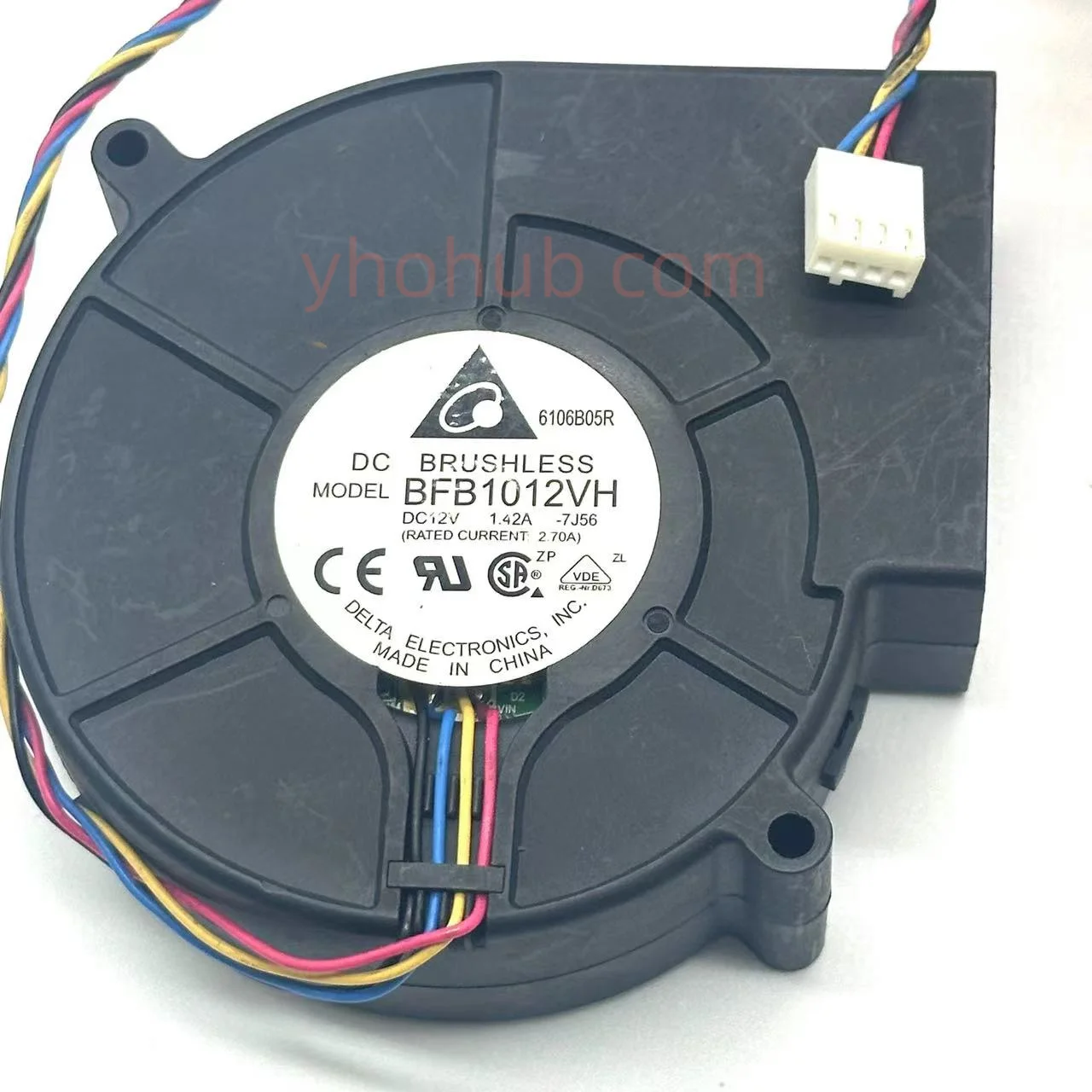 

Delta Electronics BFB1012VH 7J56 Server Cooling Fan DC 12V 1.42A 97x97x33mm 4-Wire