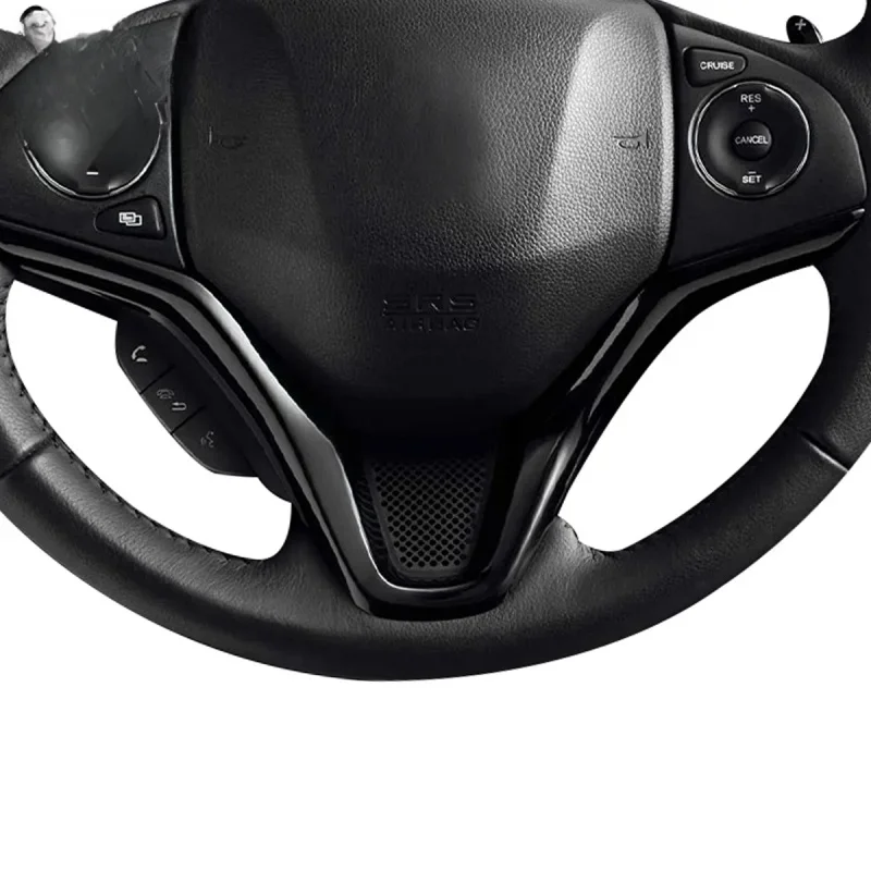 High Quality Leather Steering Wheel Fit HRV 2021 Auto Interior Accessories Durable
