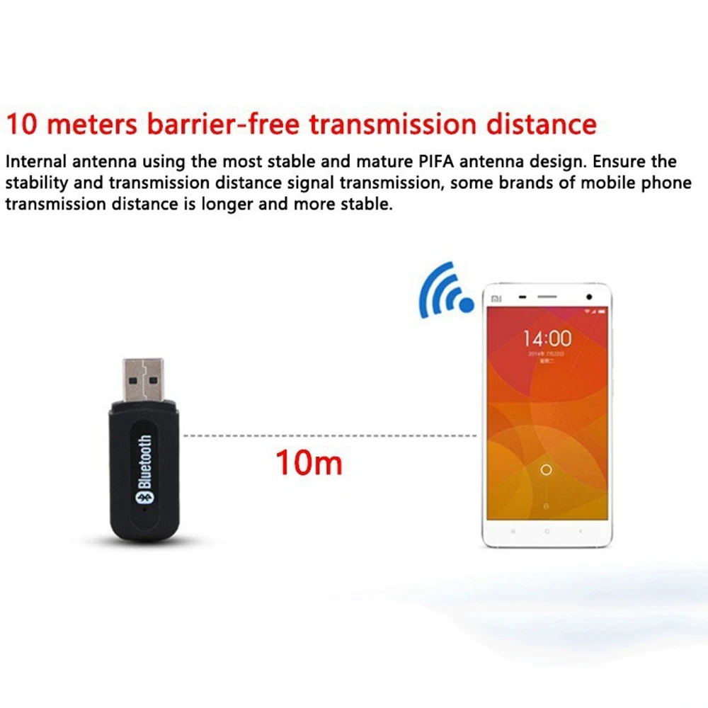 USB Bluetooth-Compatible 4.0 Adapter Car Speaker Wireless Audio Bluetooth Stick 3.5mm Jack For TV PC Car Kit Wireless Adapter