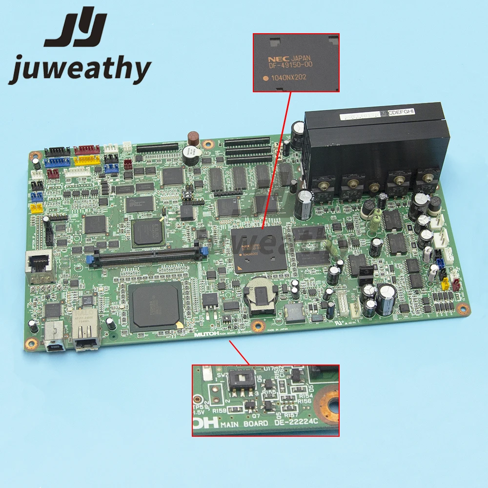 

Main Board Original VJ1604W1 With Memory Card for Mutoh RJ900C RJ900X Series Inkjet Printer For Mutoh 1604 Mainboard