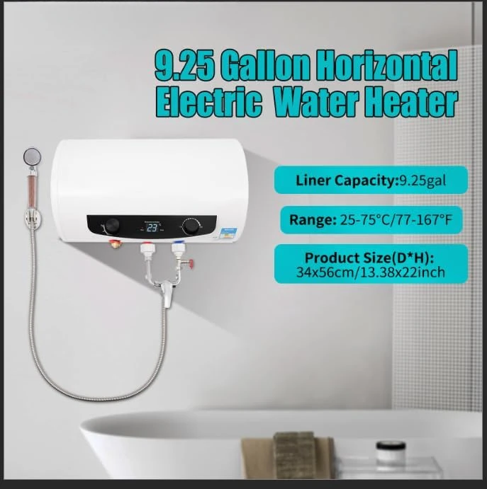 1500W Electric Water Heater 10 Gallon 110v Water Tank Heater Tank for Bathroom Kitchen,Wall Mounted