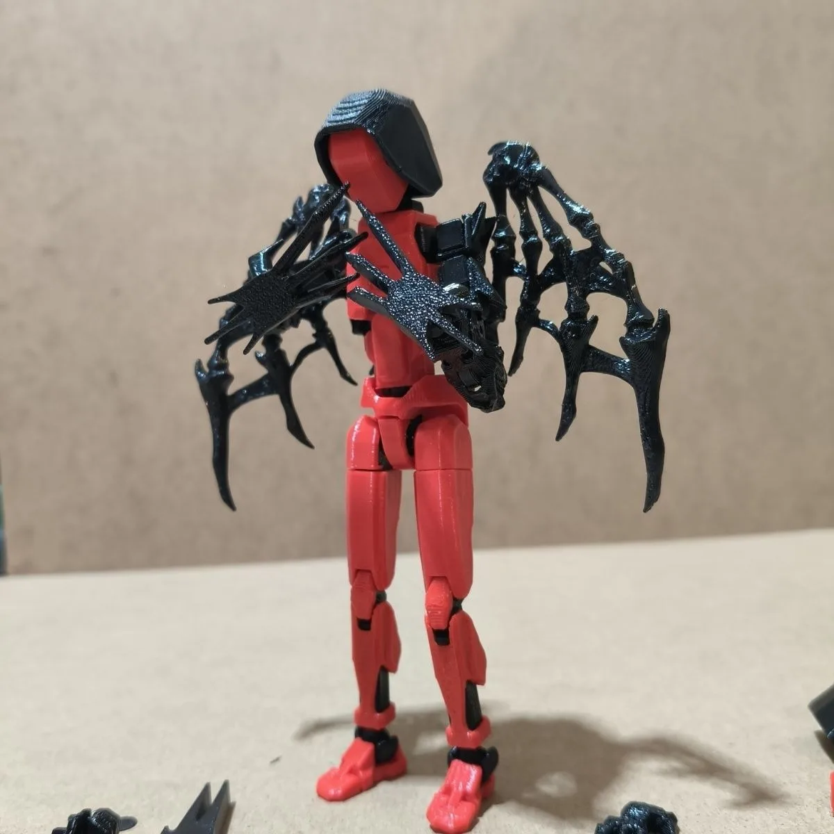 T13 دمية Lucky13 المفاصل المنقولة عمل الشكل مع توهج في الظلام ميزة ثلاثية الأبعاد مطبوعة Poseable دمية للتصوير الليلي #4