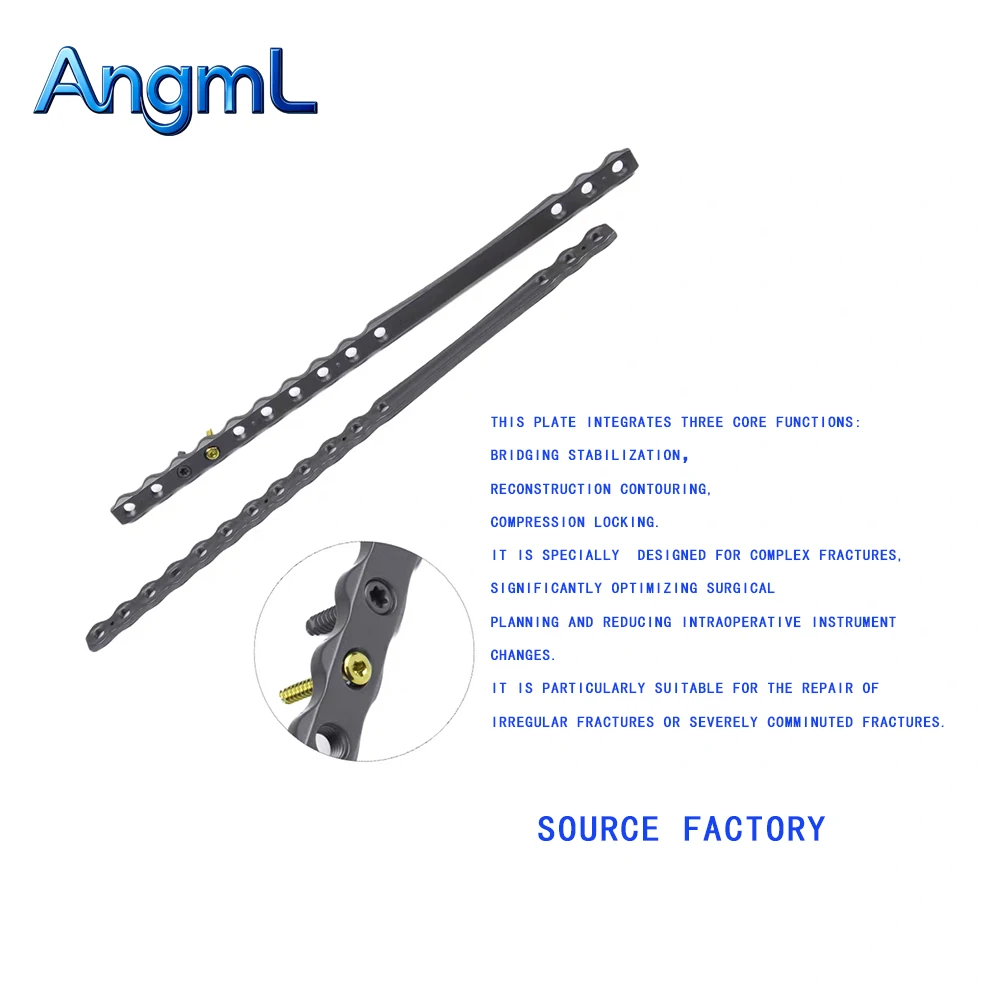 1PC 2.0/2.4/3.5mm Titanium Bridging Reconstruction  Locking Plate ,Implants in pets,Orthopedic Surgical Consumable，Pet Supplies