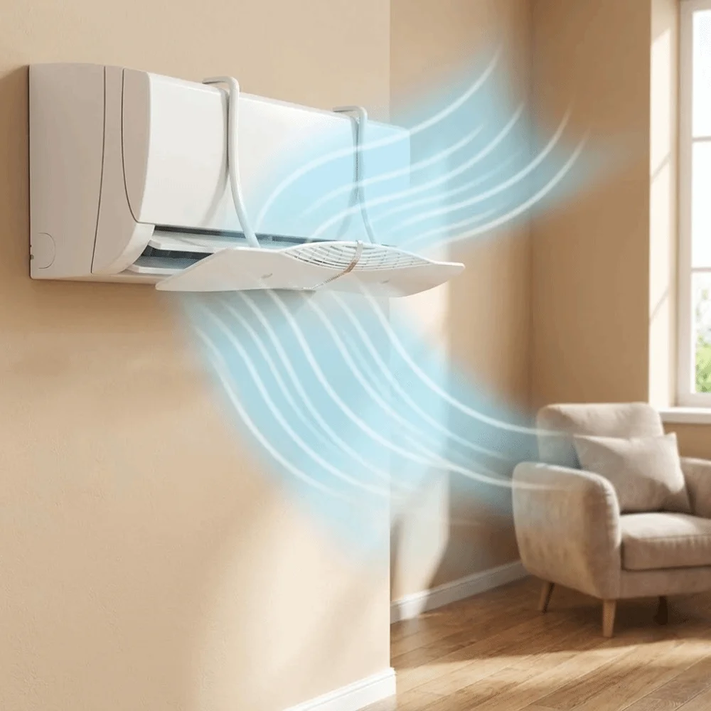Retractable Air Conditioning Wind Shield Scalable Adjustable Wind Guide Cover Hanging Anti Direct Blowing