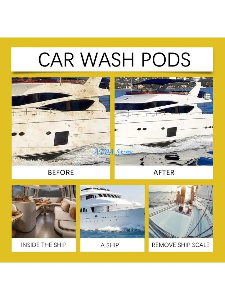U13C Boat Cleaner Marine Hull Cleaner Soap 237Ml Water Spots Remover Marine Cleaning