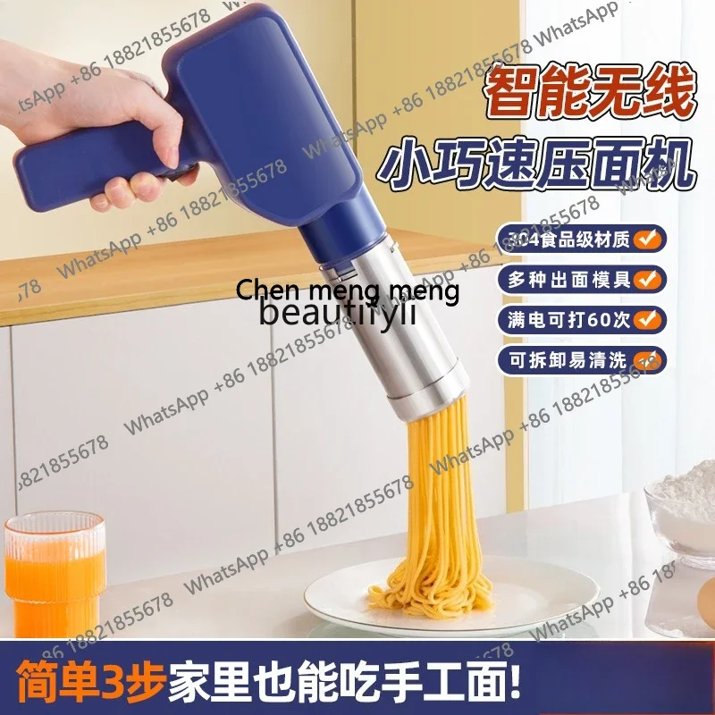 AB02 Automatic noodle pressing machine, household convenient noodle pressing machine Handheld electric noodle pressing machine