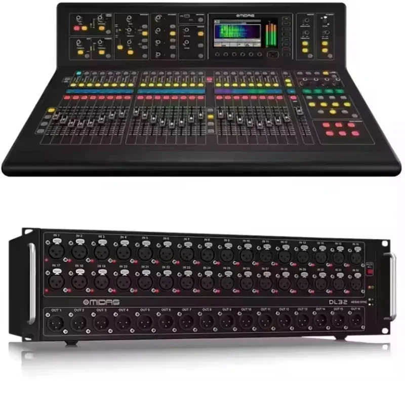 SPECIAL CLEARANCE SALES OFFER: Midas M32R Live Digital Mixer + DL32 Stage Box + 150' Cat5 Network Cable Spool