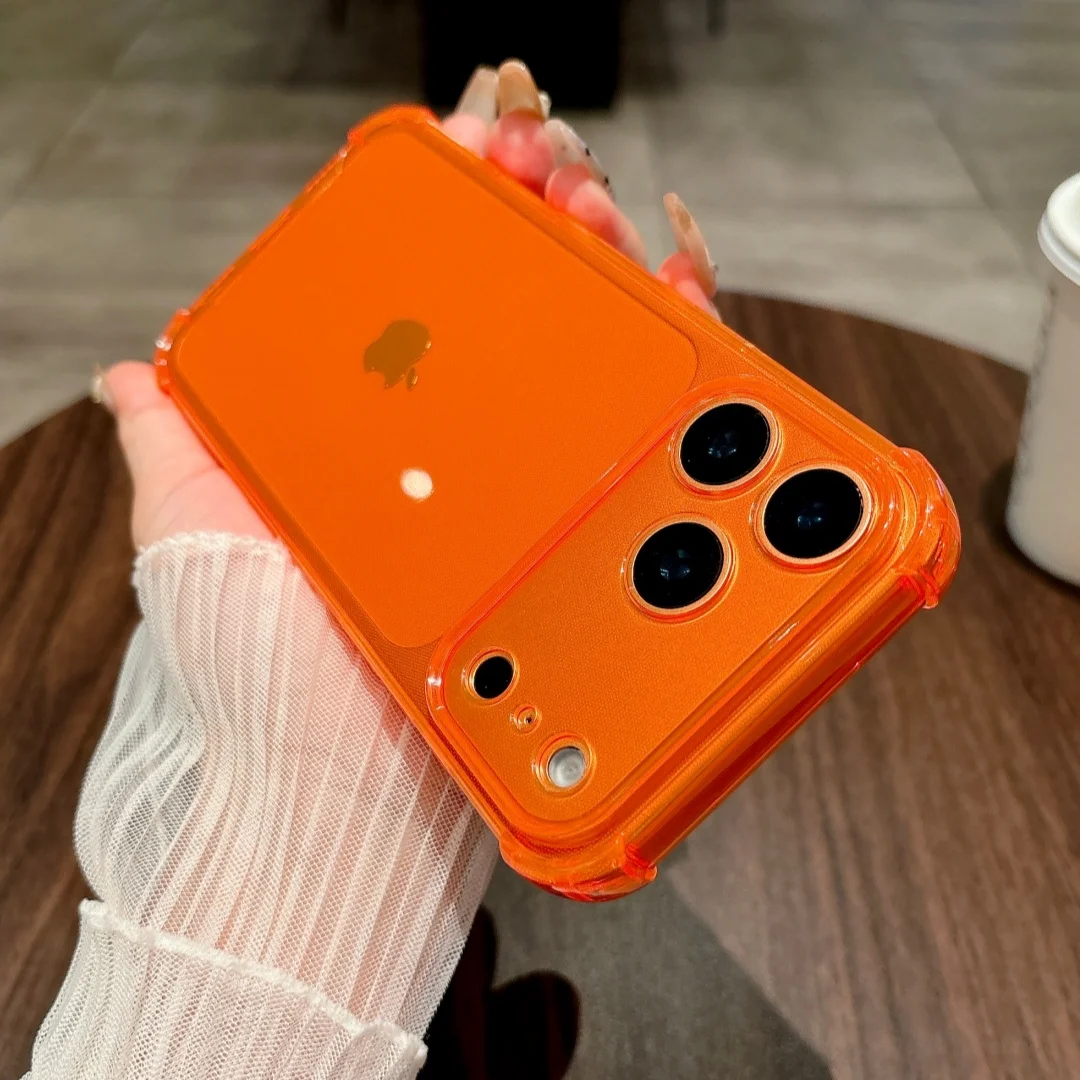 Vier-Ecken-Anti-Fall-Klarsicht-Telefonhülle für iPhone 17 Air 16 15 14 13 12 Mini XS 11 17 Pro Max XR 7 8 Plus Weiche TPU-Schutzhülle