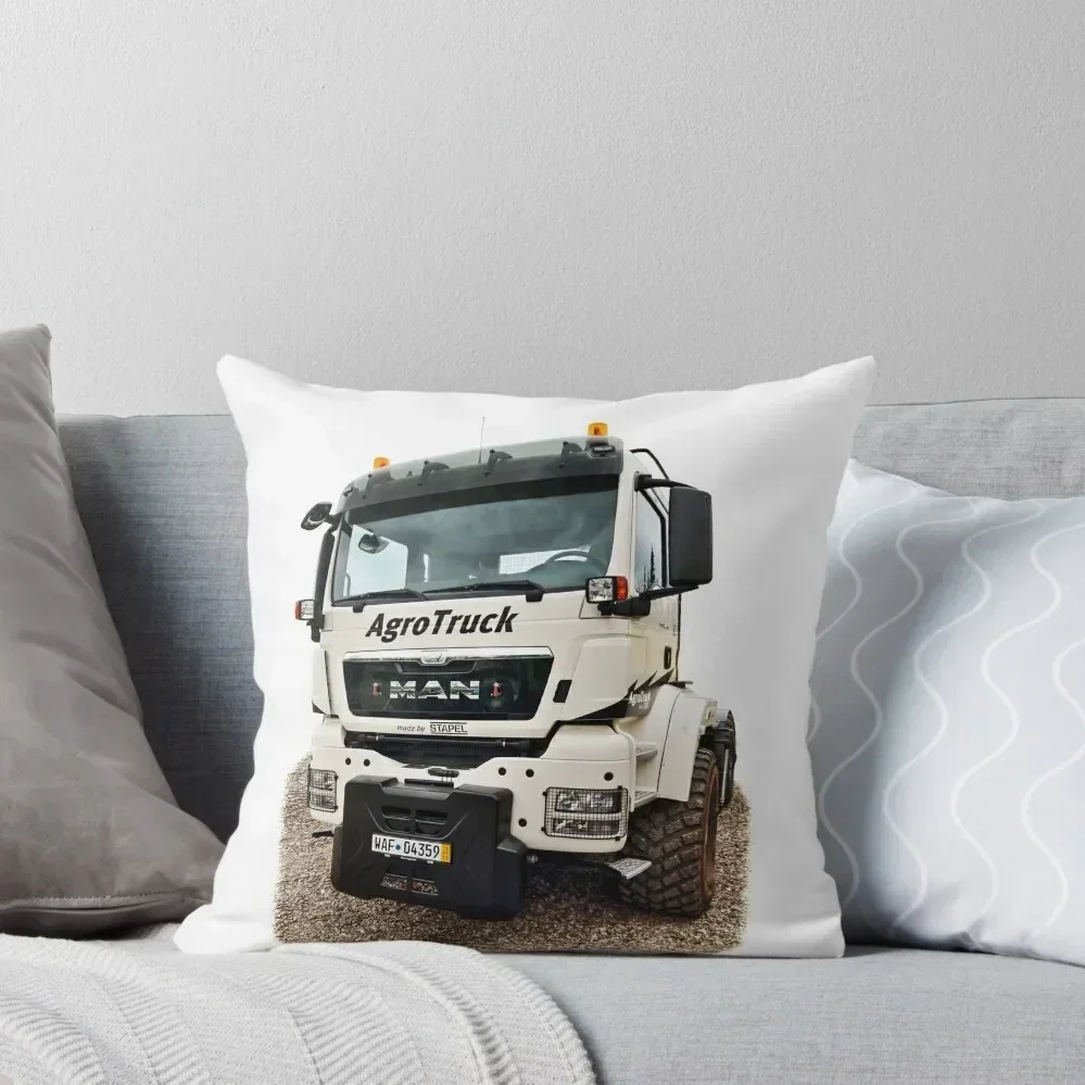 

AgroTruck MAN TGS 18.440 4x4 - Trucknology Days Throw Pillow Christmas Pillows Luxury Pillow Cover Pillow Decor Anime