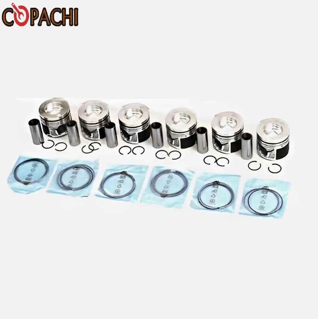 

6pcs Engine Pistons Rings Set For A6 3.0 TDI Quattro C6 BMK Car Replacement Parts