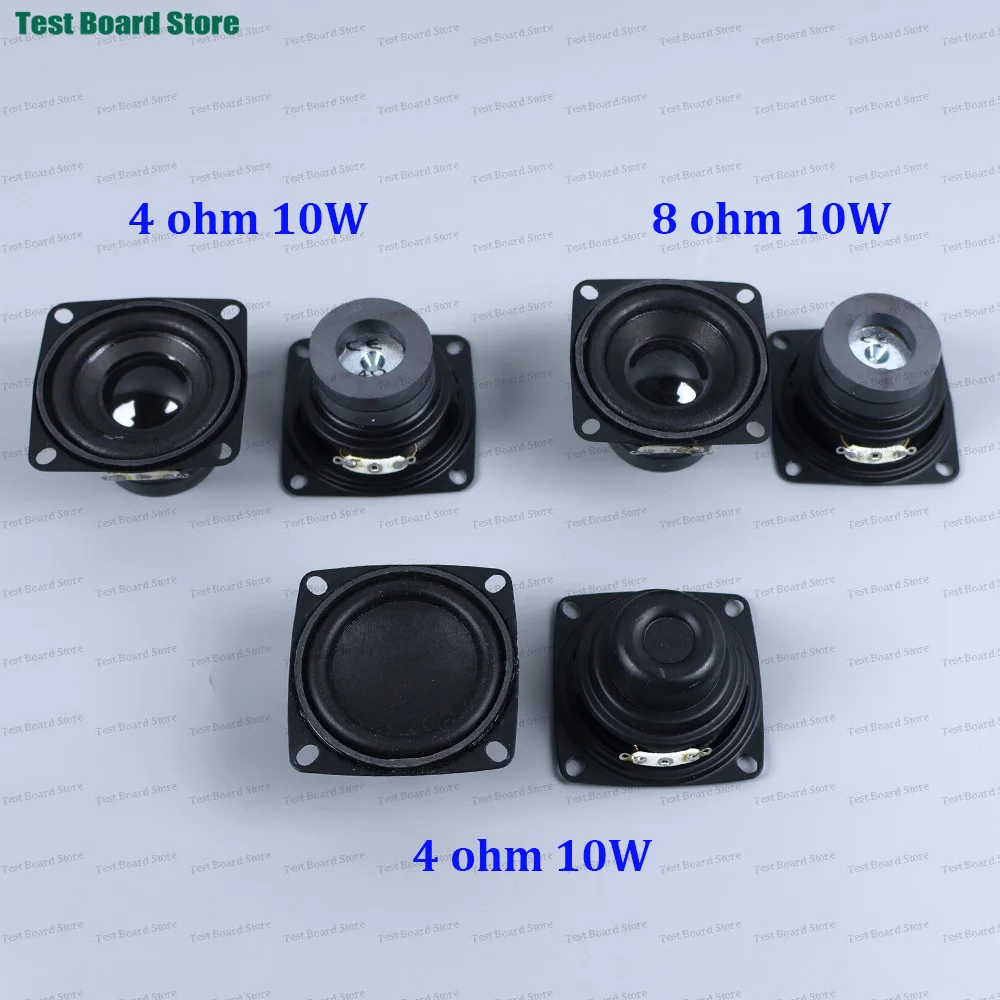 1Piece 2 Inch 4 Ohm 8 Ohm 10W Speaker Audio Portable Full Range Sound Dual Magnetic Loudspeaker DIY Home Theater Sound Connector