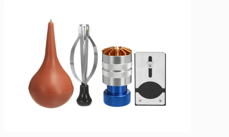 Watch repair tools luxury five-piece set, air blower, needle installation machine, needle puller, glue remover, fixing board