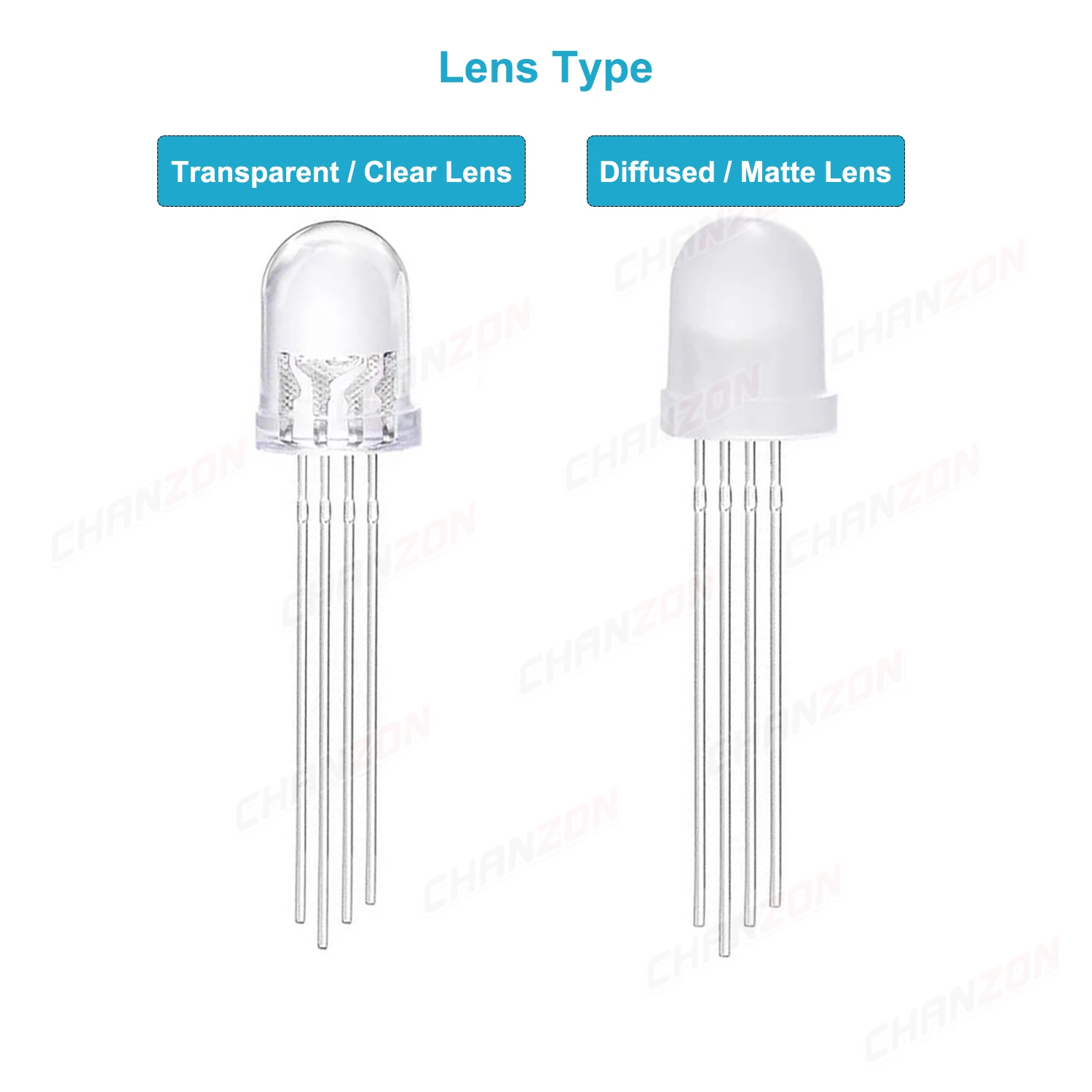 5mm 8mm 10mm Led Diode RGB Light Emitting 4 Pin Common Anode Cathode Tricolor Multicolor Clear Diffused DIY PCB Lamp Bulb