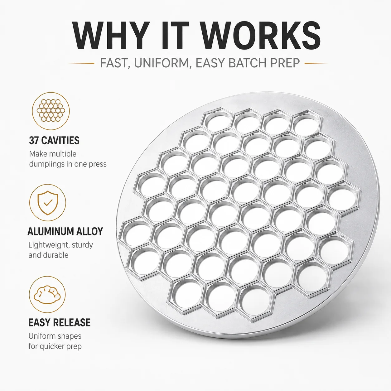 37 Holes Aluminum Alloy Dumpli - огляд і ціна Meal Prep Quick