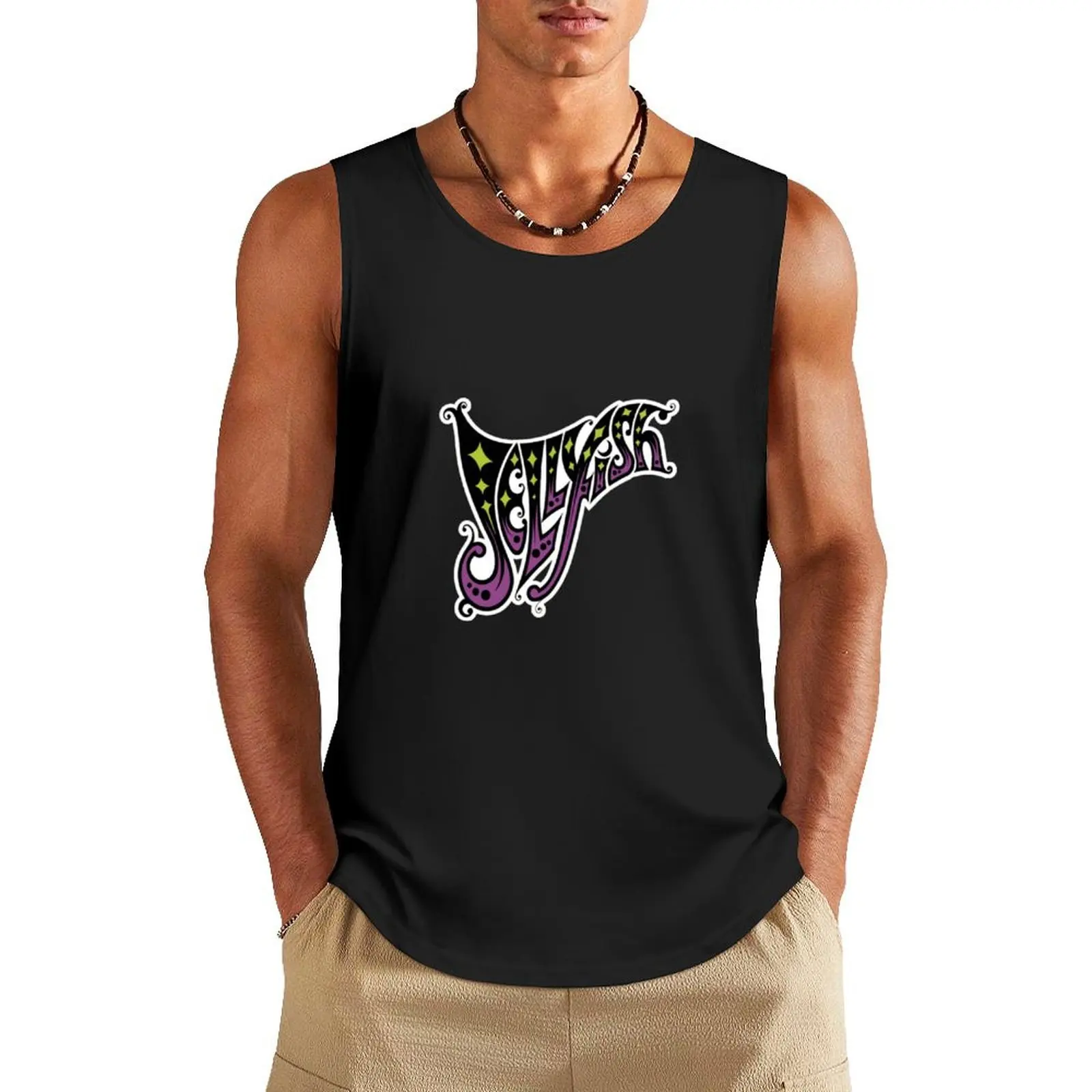 

Jellyfish Band Tank Top gym Men's t-shirts cotton t-shirts man Vest male
