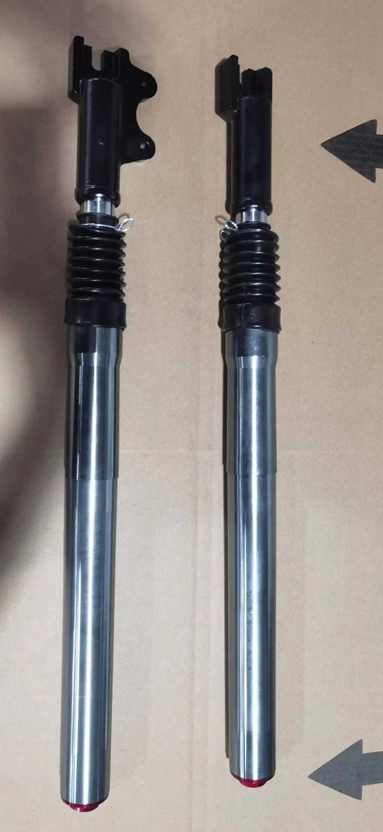 HOT Not Adjustable Upside Down Front Fork Suspension 610mm Inverted Hydraulic Front Shock Absorber for Scooter