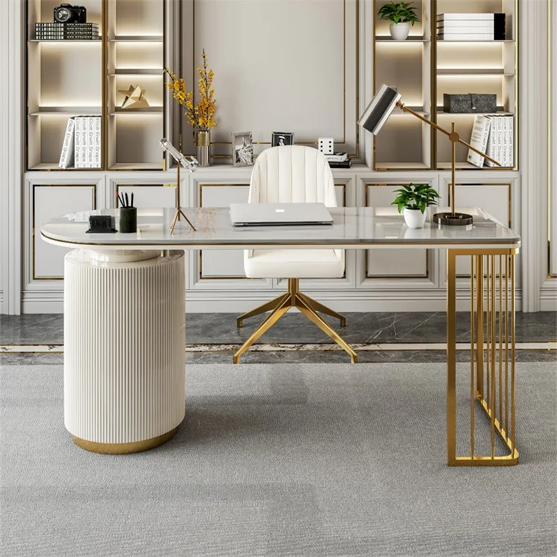 Modern slate office consultation table Internet celebrity light luxury oral clinic reception face-to-face consultation tablebea