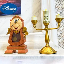 Beauty And The Beast Action Figures Cogsworth Mr Clock Lumiere Candle Lamp Statue Figurine Home Decoration Model Toy Gift