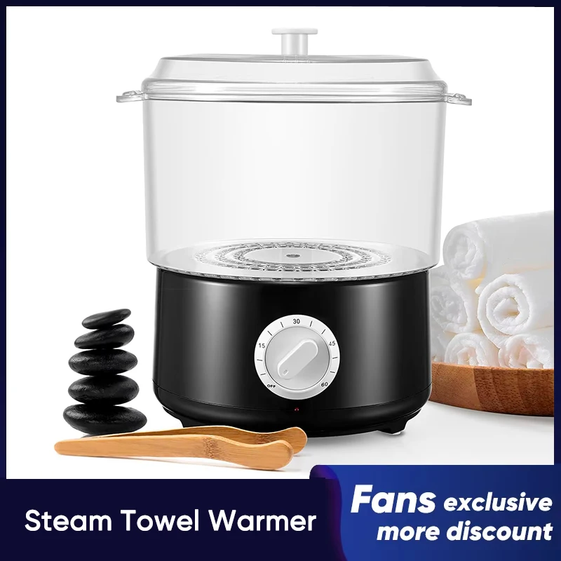 Electric Towel Steamer Warmer for Spa Fast Heating 202°F Towel Warmer Machine Multi-Use Stone Heater Shaving Hairdresser
