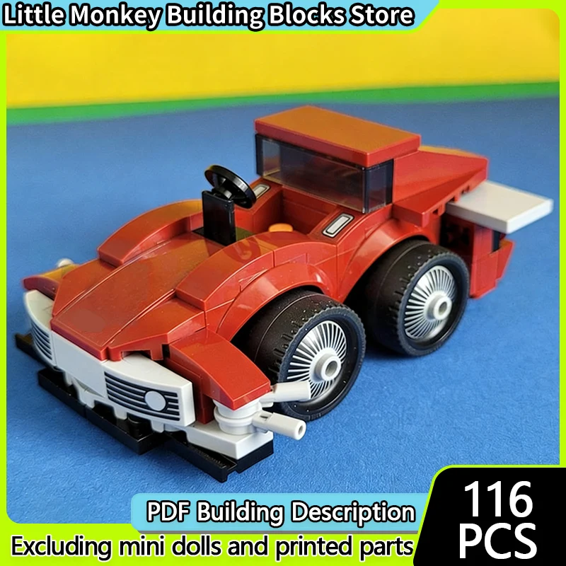 

Speed Racing Car Model MOC Building Bricks American Sports Car Modular Technology Children Holiday Gifts Assemble Toys Suit