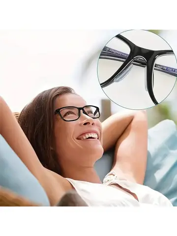 2/5Pairs/Packs Adhesive Eyeglass Nose Pad Anti-Slip Stick On Silicone Nose Pad for Sunglasses Thin Nose Pads Eyewear Accessories