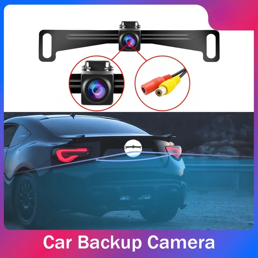 Easy-Install & Adjustable Angle Rearview Camera Mount - Safe Parking Assist,Night Vision, for SUVs, Sedans, RVs, and Vans