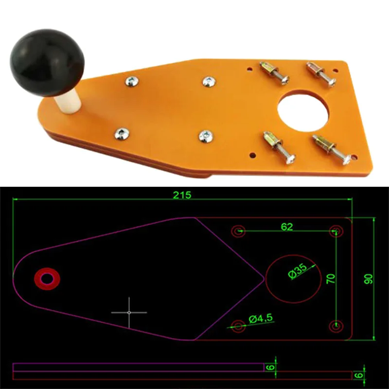 Trimming machine auxiliary balance plate thickening, small gong machine slotting and rounding, woodworking processing