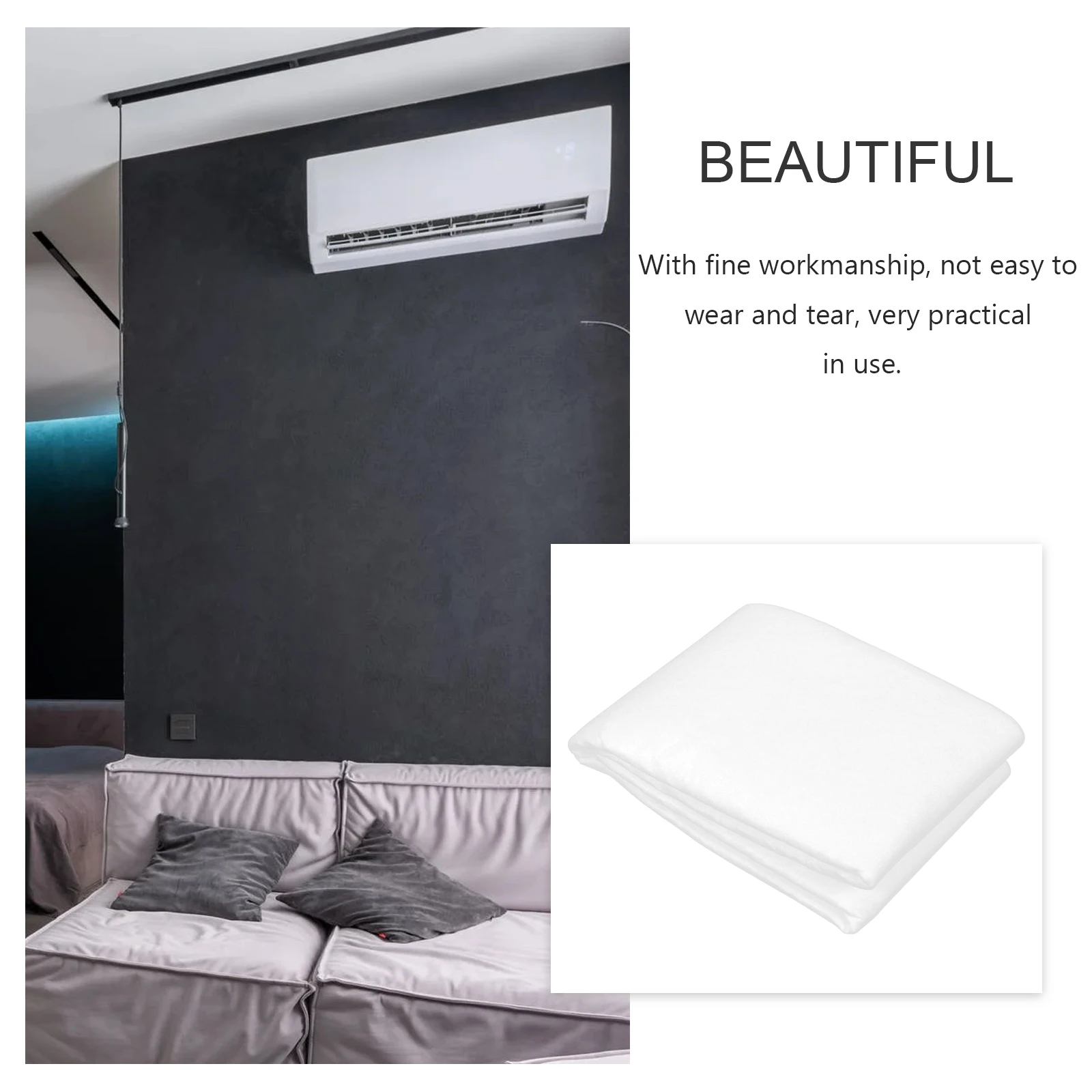 

Practical Air Filter Inlet Polyester Kitchen Filters Ventilation Home Dust Protection Durable Safe Use Lightweight Easy Operate