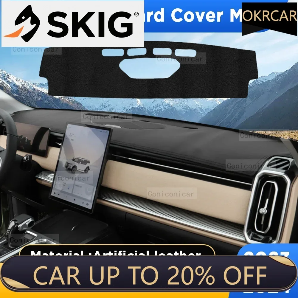 

For CHERY JAECOO J7 2023 2024 Car Dashboard Cover Mat Sun Shade Pad Artificial Leather Rug Instrumen Panel Carpets Accessories