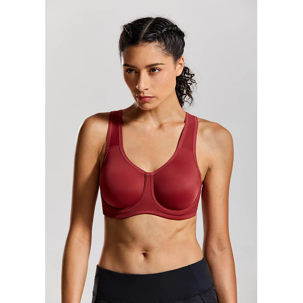 Fitness Sports Bra For Women Gym Yoga Crop Tops Female Bra Without Underwire Women\'S Max Control Solid High Impact Plus Size