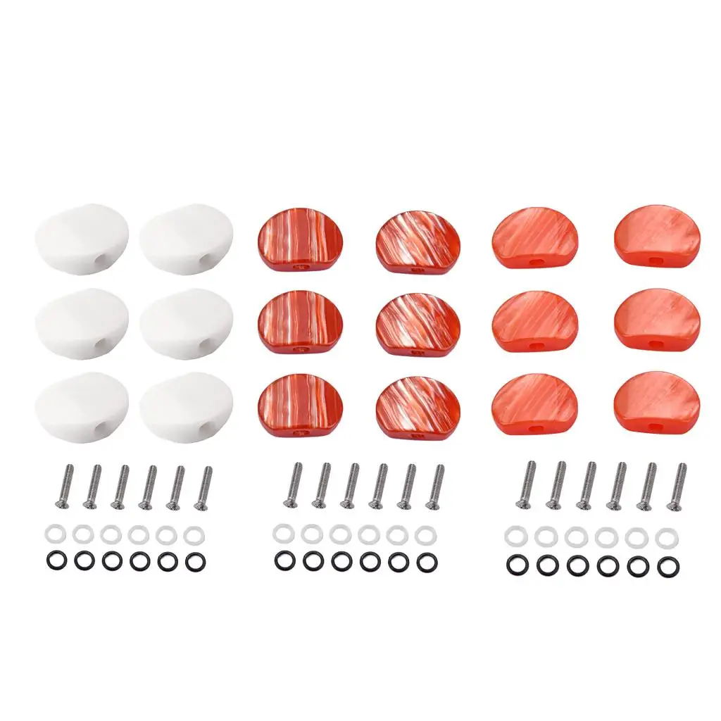 

6 шт., акриловые колки для настройки гитары, кнопки, колки для настройки струн, колпачки, ручки, аксессуары для акустической электрогитары