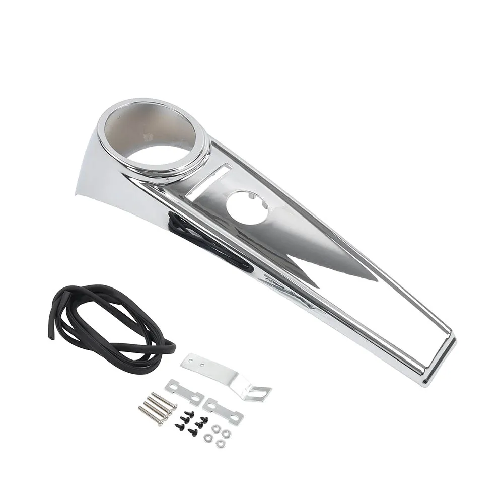 

For Harley Road King Models FLHR FLHRC FLHRXS 2008-2023 Motorbike Chrome Dash Fuel Console Tank Panel Cover ABS Plastic
