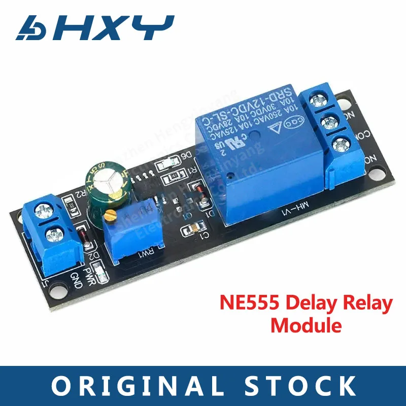 DC 12V Timer Delay Relay Shield Module NE555 Timer Switch Adjustable Controller Module 0 to 10 Second 0~10S Car Oscillator