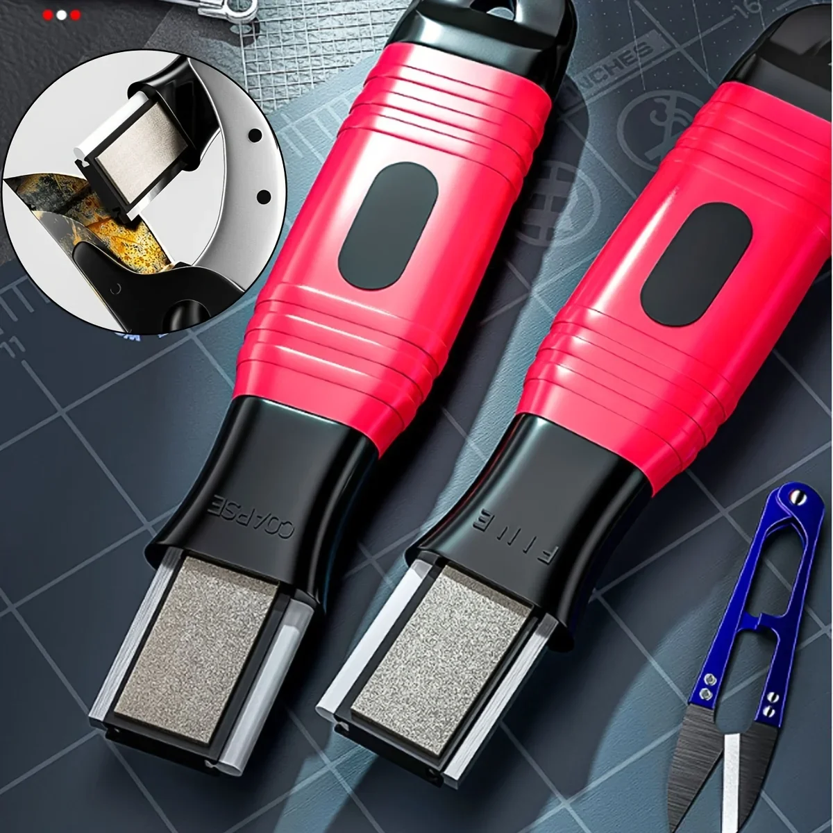 

Portable Knife Sharpener Professional Kitchen Sharpening Stone Tool Garden Shear Sharpening Stone For Grinding Various Blades