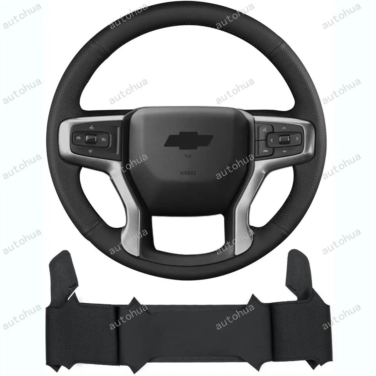 

Чехол на руль для Chevrolet Blazer Silverado (1500) 2019-2025 / Silverado (2500/3500) 2020-2025/ Suburban Tahoe 2021-2024